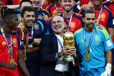 ‘Together, we are stronger’: De la Fuente proud as Spain’s golden generation completes World Cup mission Spain coach Luis de la Fuente holds the World Cup trophy after defeating Argentina in the 2026 final. — AFP