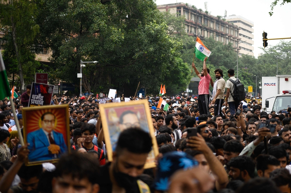 India police baton-charge students as exam protest turns chaotic | Malay Mail