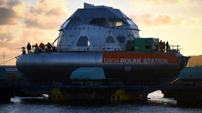 Floating ‘igloo’ sets sail from France to explore the Arctic’s frozen unknown The Tara Polar Station departs Lorient, France, for a long-term Arctic mission studying biodiversity and climate change while drifting with the polar ice. — AFP pic