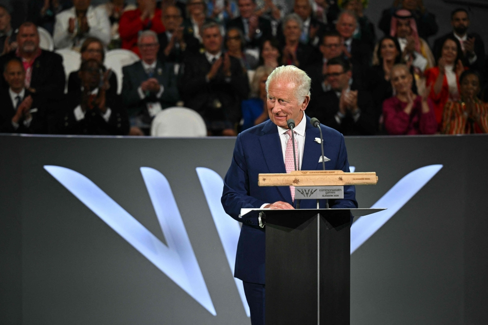 King Charles opens 23rd Commonwealth Games at revamped, lower‑cost Glasgow edition Britain’s King Charles III delivers a speech during the opening ceremony of the 23rd Commonwealth Games at the OVO Arena in Glasgow July 23, 2026. — AFP pic
