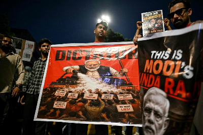 As India cuts mobile internet at protest sites, students turn to Bluetooth messaging Cockroach Janta Party (CJP) supporters holding posters gather at Jantar Mantar in New Delhi on July 23, 2026 during the ongoing protest demanding the resignation of India's Education Minister Dharmendra Pradhan over alleged NEET exam irregularities. — AFP pic