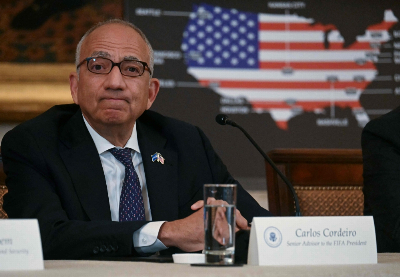 Senior Infantino adviser Carlos Cordeiro resigns over Fifa’s ‘bad deal for football’ A damaging blow to Fifa president Gianni Infantino has come with the resignation of a senior adviser Carlos Cordeiro, who issued an excoriating statement. — AFP pic