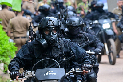 Sri Lanka prison riot leaves one dead as troops move to restore order Sri Lankan military personnel in riot gear patrol outside Mahara Prison near Colombo on August 2, 2026 after a riot left one inmate dead and six others injured. — AFP pic