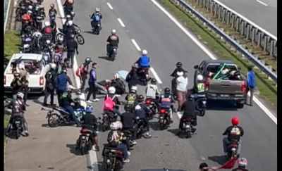 Kuantan student dies after motorcycle slams into stationary Triton on LPT2 returning from RXZ event A female student at a private institution of higher learning (IPTS) was killed in a road accident while returning home from the RXZ Members 8.0 gathering at the Gong Badak Motor Racing Circuit in Kuala Nerus yesterday. — Picture via social media