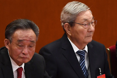Zhu Rongji, trailblazing ex-premier who transformed China's economy Former Chinese premier Zhu Rongji (right) and former National People's Congress chairman Wu Bangguo listen to speeches during the closing session of the 19th Communist Party Congress at the Great Hall of the People in Beijing on October 24, 2017. Former Chinese premier Zhu Rongji, whose market reforms helped drive China's extraordinary economic rise, has died from illness at the age of 97, state media reported August 12, 2026. — AFP pic