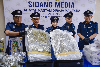 Someone left two suitcases at KLIA’s Lost and Found, Customs found RM3.8m in cannabis — and more hidden in toy boxes KLIA Customs director Aspalila Ag Tuah (centre) shows cannabis buds seized in four smuggling cases involving 1.53 million cigarette sticks and 60.47kg of cannabis worth more than RM6.17 million, including duties and taxes, at a press conference at the Customs Cargo Complex on August 13, 2026. — Bernama pic