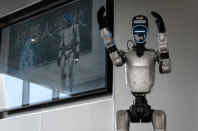 Humanoid resources: China's robots search for workforce breakthrough The photo taken on August 4, 2026 shows a robot named Wuji, which manufactured by Unitree, giving a guided tour to visitors at the Hangzhou Robot school in Hangzhou, in eastern China's Zhejiang province. A steady buzz is growing around China as advanced robotics emerges as the next frontier of the global AI boom, encompassing both investor enthusiasm as well as alarm from rivals like the United States. — AFP pic