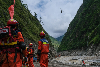 Family prays for Gelugor hiker missing in Nepal floods, Penang government ready to assist Rescue helicopter brings reinforcements and supplies in Gyirong Port mudslide search, western Tibet, August 30, 2026. — AFP pic