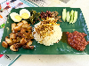 Kota Damansara’s Nasi Lemak Melaka serves up a Peranakan inspired ‘sambal’ paired with fried pork belly, ‘satay babi’ and BBQ meat skewers Nasi Lemak Fried Pork Belly offers an unconventional pairing with juicy fried pork belly and is a mix of Melaka and Peranakan style with the use of ‘kangkung’ and a ‘sambal’ fragrant with lemongrass, torch ginger flower and tangy ‘asam jawa’. — Picture by Lee Khang Yi