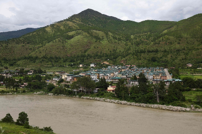 Bhutan’s frontline against climate chaos: Sleepless monitors guard rivers as glaciers vanish at speed This photograph taken on August 31, 2026 shows a view of a settlement along the Punatsangchhu River in Bhutan’s Punakha district. — AFP pic