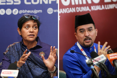 Azalina, Asyraf Wajdi deny attending meeting linked to alleged bid to remove Tuanku Muhriz Umno information chief Datuk Seri Azalina Othman Said and Umno secretary-general Datuk Asyraf Wajdi Dasuki have denied attending a meeting allegedly linked to claims that Negri Sembilan Menteri Besar Datuk Ismail Lasim signed a declaration seeking to remove Tuanku Muhriz Munawir as the state’s Yang di-Pertuan Besar. — Pictures by Choo Choy May/Sayuti Zainudin