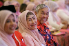 Umno president Zahid says being optimistic about Najib’s pardon chances tomorrow Umno President Datuk Seri Dr Ahmad Zahid Hamidi attends the Puteri Umno General Assembly alongside his wife, Datin Seri Hamidah Khamis, at the World Trade Centre (WTC) in Kuala Lumpur on September 10, 2026. — Picture by Raymond Manuel