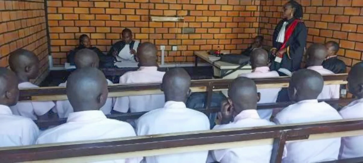 On 27th January 2023, in a courtroom, one of the prosecutors presenting to the court the plea agreement On 27th January 2023, in a courtroom, one of the prosecutors presenting to the court the plea agreement