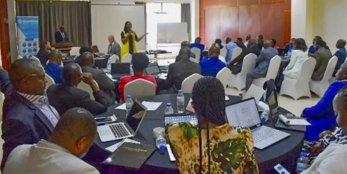 Participants during the training on plea-bargaining Participants during the training on plea-bargaining