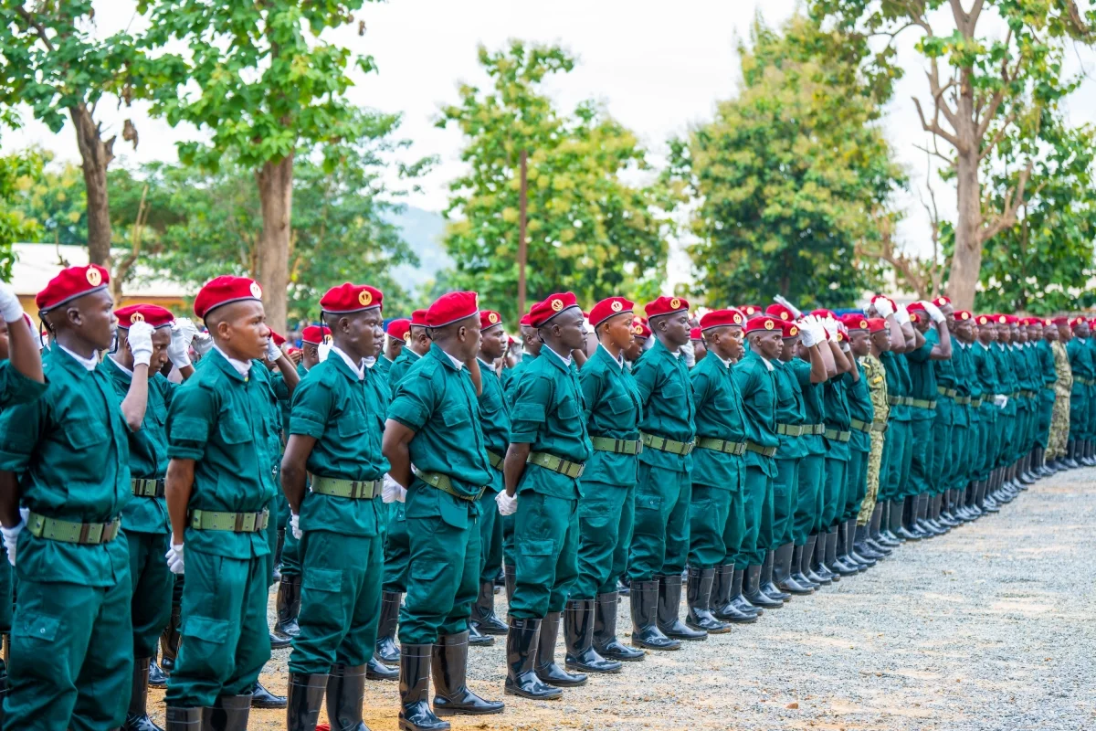 A total of 566 new soldiers formally joined the Central African Armed Forces (FACA) after successfully completing six months of basic military training , during pass-out ceremony, held at Camp Kassaï military barracks A total of 566 new soldiers formally joined the Central African Armed Forces (FACA) after successfully completing six months of basic military training , during pass-out ceremony, held at Camp Kassaï military barracks