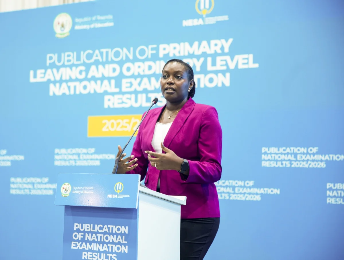 State Minister Claudette Irere delivers her remarks during an event to release the results of the national examinations on Thursday, August 20. Photos by Elvis Ndateba Mico. State Minister Claudette Irere delivers her remarks during an event to release the results of the national examinations on Thursday, August 20. Photos by Elvis Ndateba Mico.