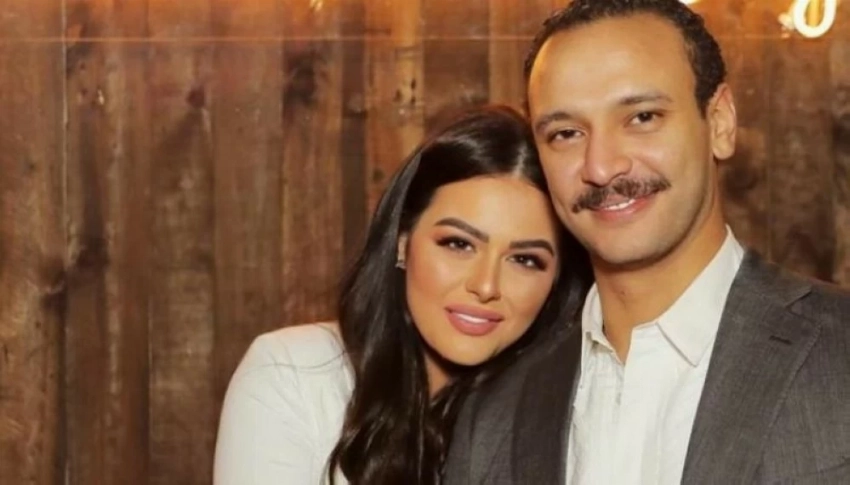 الفنان المصري أحمد خالد صالح والفنانة المصرية هنادي مهنا