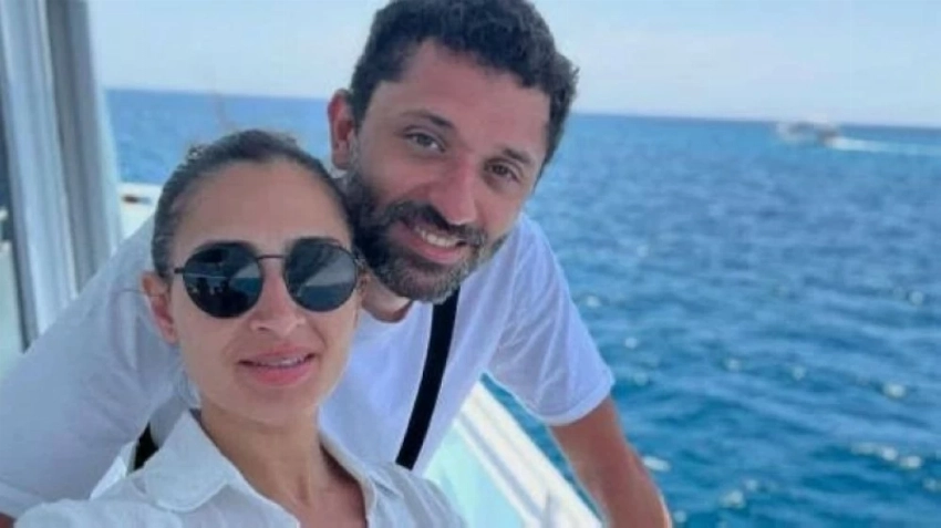 الفنان المصري كريم محمود عبد العزيز وطليقته آن الرفاعي