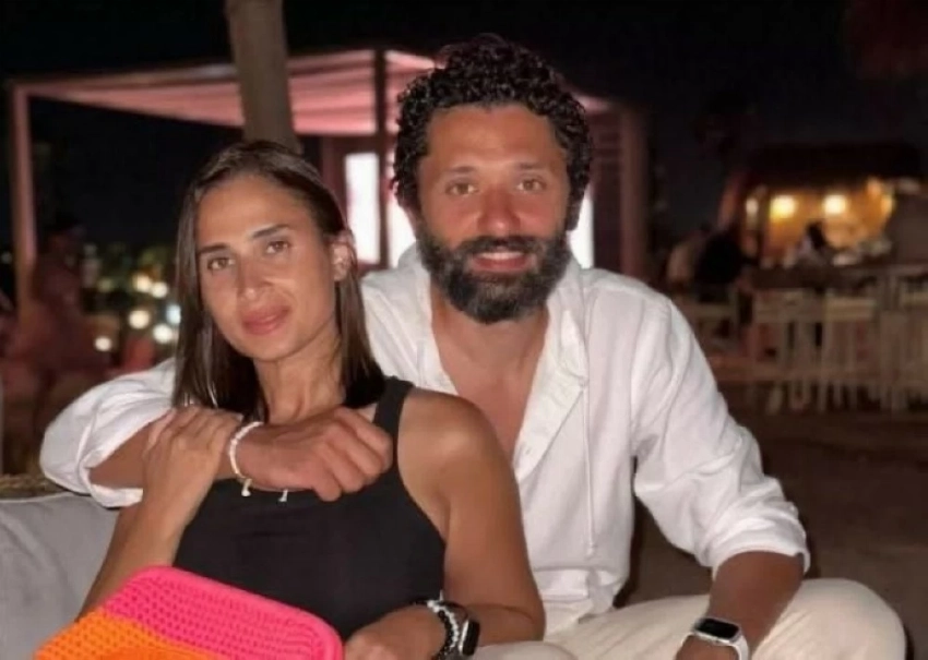 الفنان المصري كريم محمود عبد العزيز وطليقته آن الرفاعي