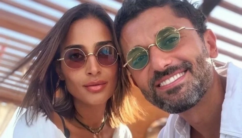 الفنان المصري كريم محمود عبد العزيز وطليقته آن الرفاعي