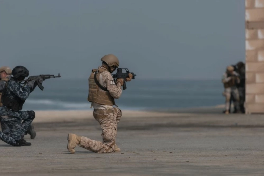 التمرين البحري المختلط «الموج الأحمر 8» (13)