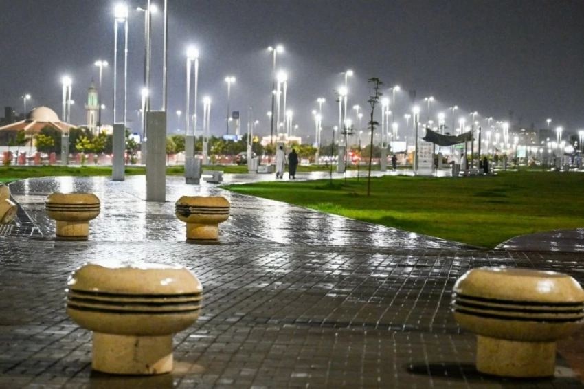 أمطار حائل.. سماء تهطل وأرض تتجلّى