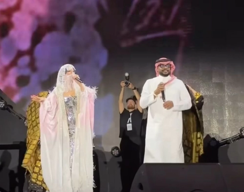 هيفاء وهبي في حفلتها بالرياض.