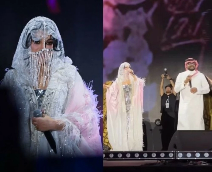 هيفاء وهبي في حفلتها بالرياض.