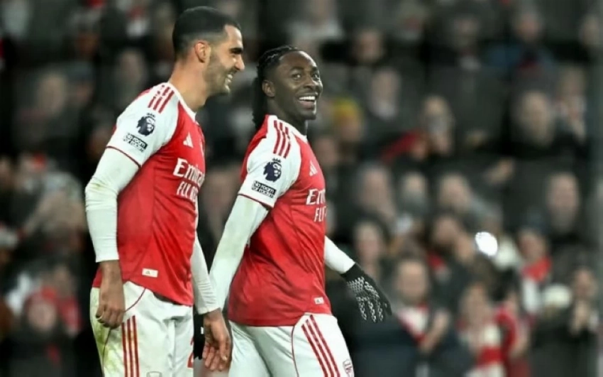 من مباراة أرسنال وتوتنهام.