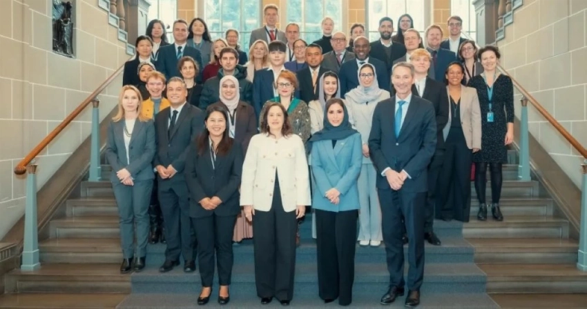 نائب وزير التجارة الدكتورة إيمان المطيري أثناء مشاركتها في جلسة فريق عمل «الأونكتاد».