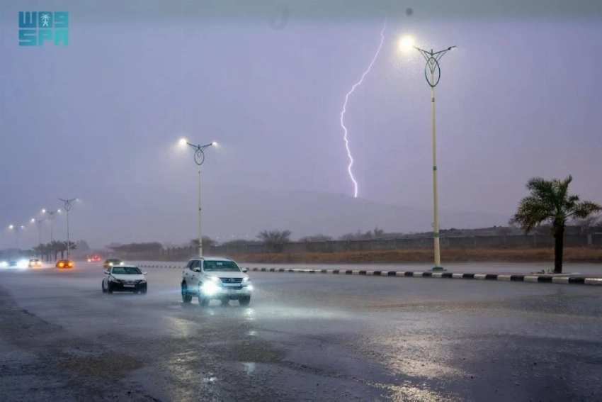أمطار على منطقة جازان.