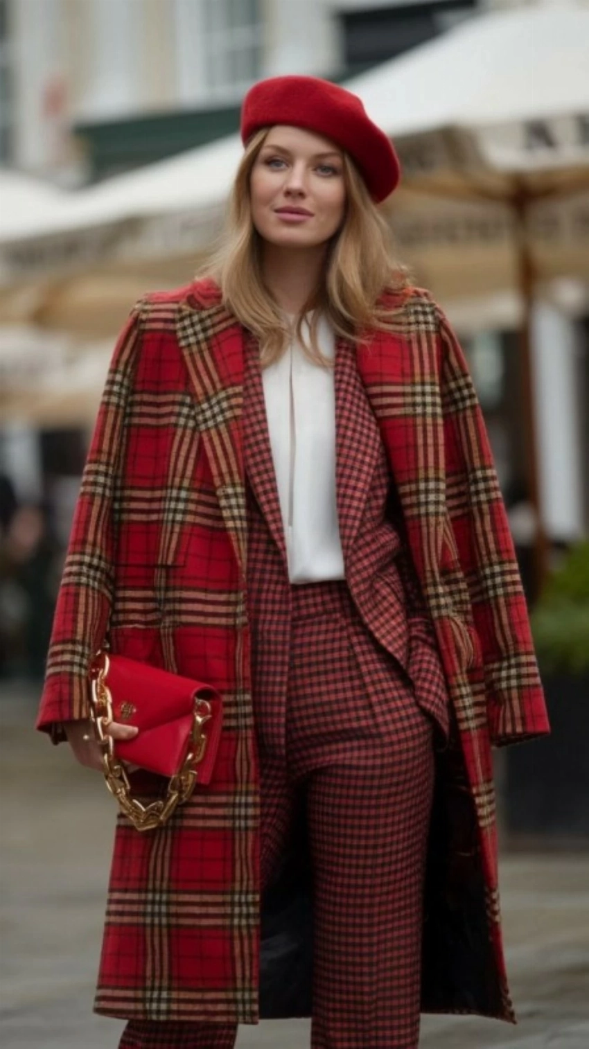 عودة الكاروهات إلى صدارة أناقة شتاء هذا العام