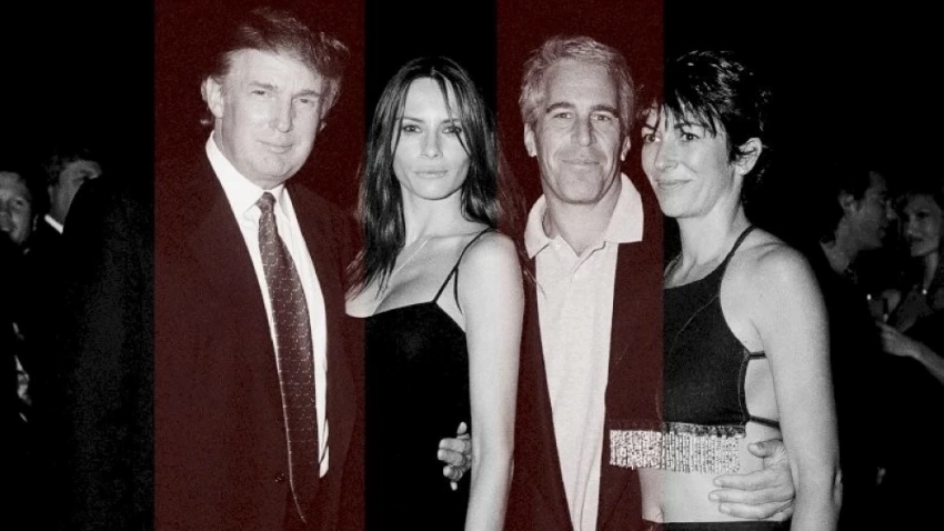 ترامب وزوجته مع إبستين وصديقته