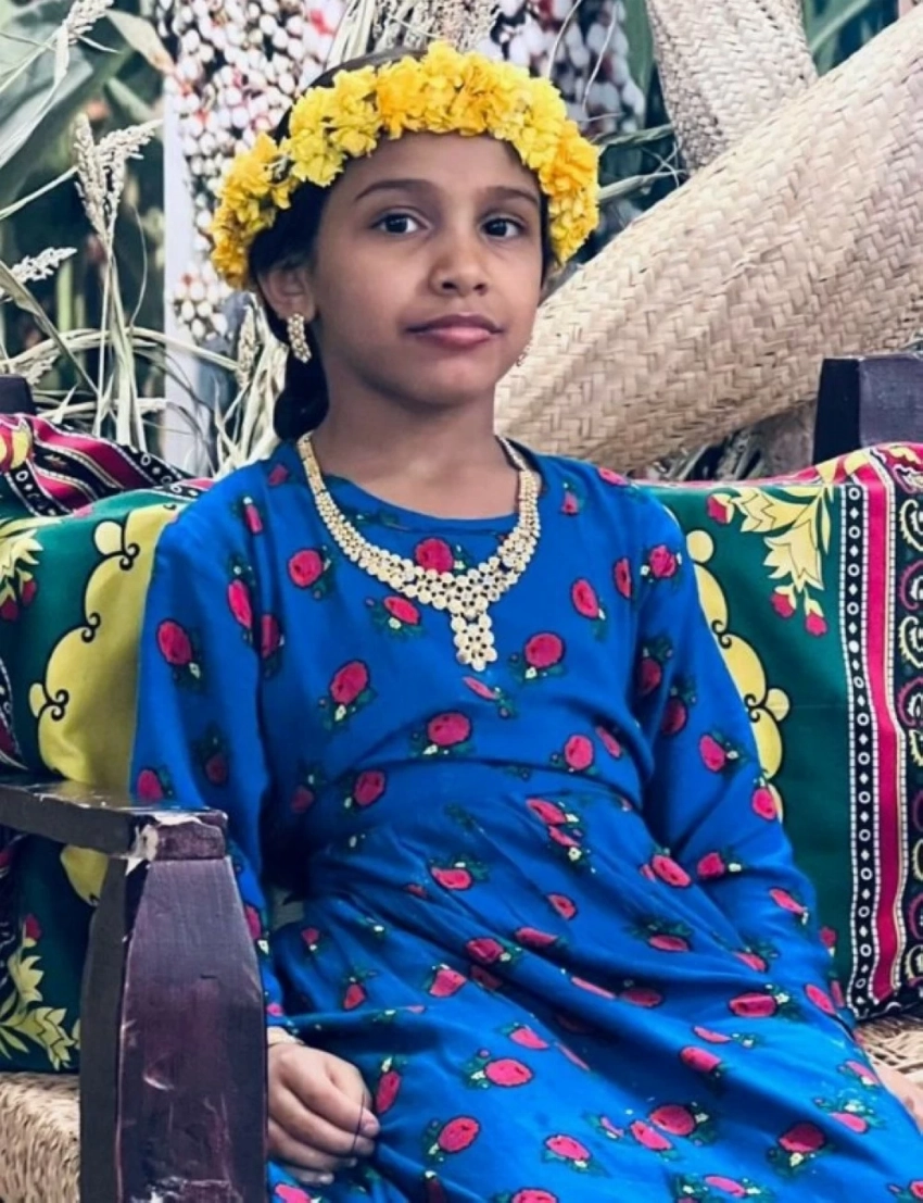 «هذه جازان».. طفلات يرتدين الأزياء التراثية ويحيين ذكريات الماضي