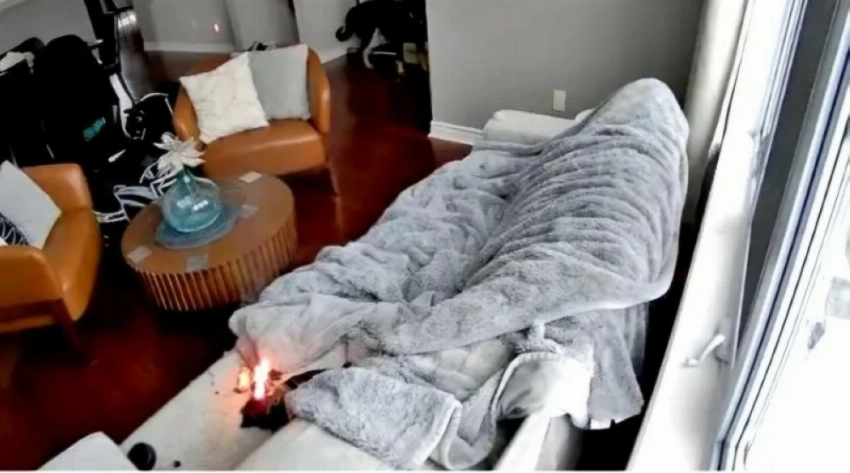 كلبة تشعل النار في منزل بكندا!