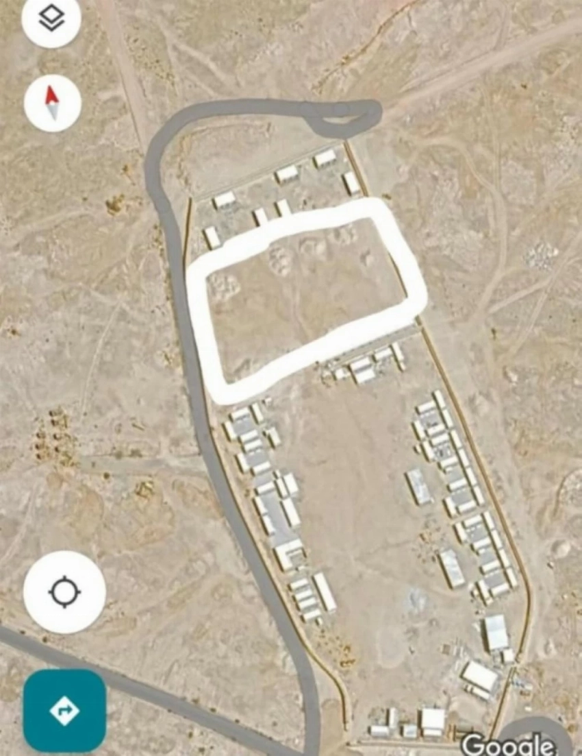 موقع أحد السجون في معسكر بالضبة.