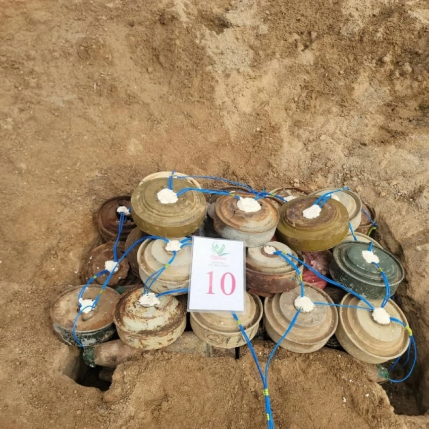 ألغام جرى نزعها من قبل مشروع مسام.