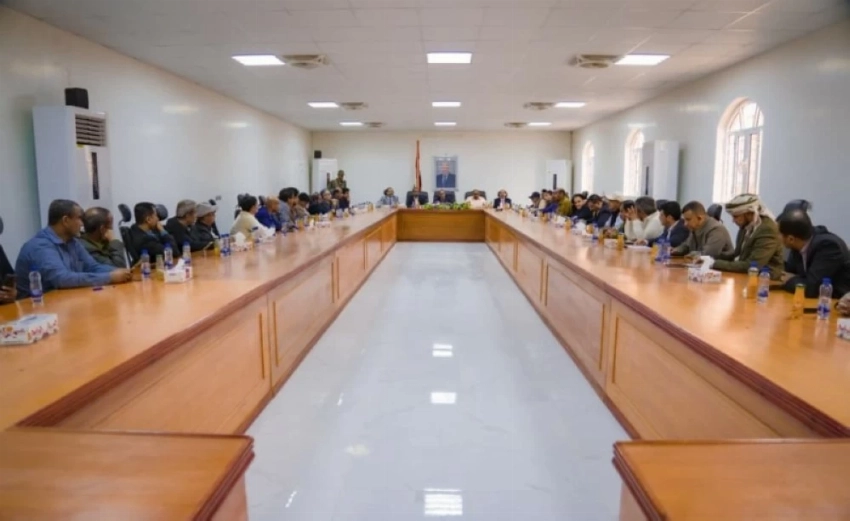 «تنفيذي شبوة» خلال الاجتماع.