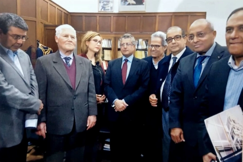 مع الفرنكوفونيين المُكرّمين من معهد العالم العربي.