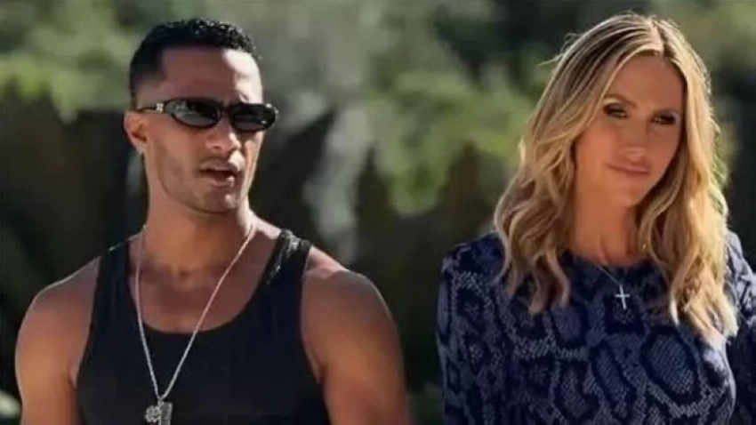 الفنان المصري محمد رمضان والنجمة العالمية لارا ترامب