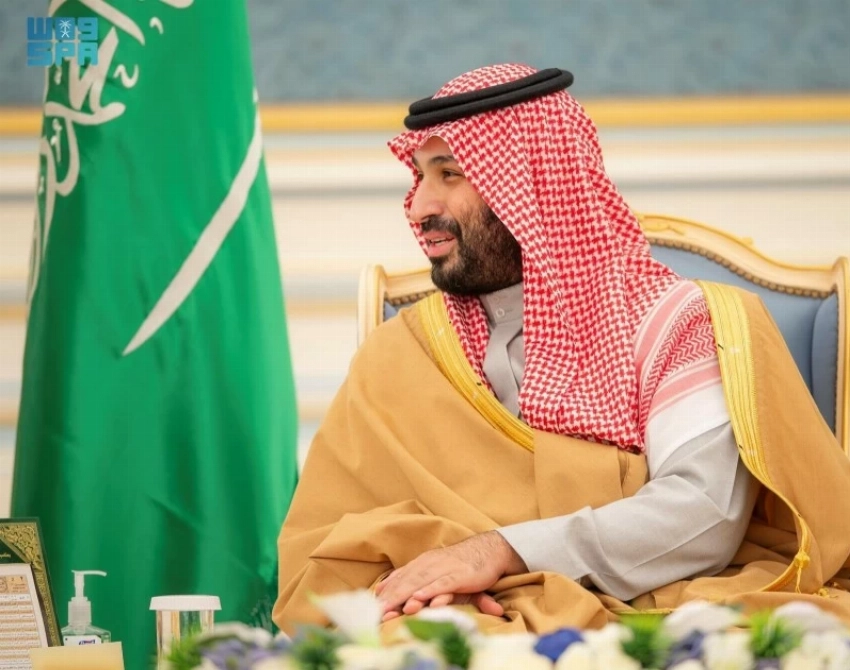 ولي العهد يستقبل المهنئين بشهر رمضان المبارك