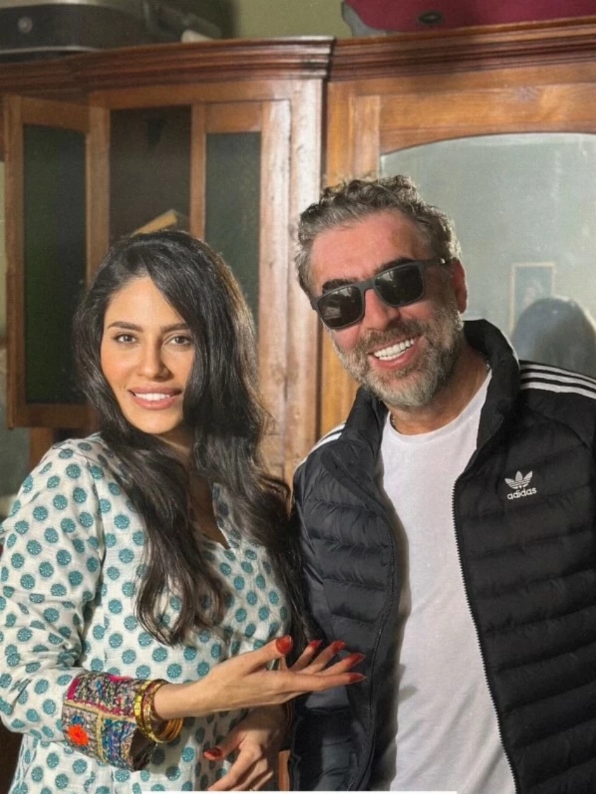 الفنانة السعودية إلهام علي ومخرج "عرس الجن" سعيد الماروق