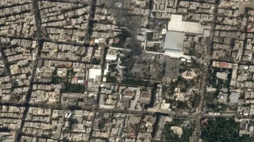 صور الأقمار الصناعية تظهر دماراً في مقر القيادة الإيرانية