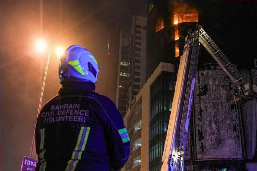 استهداف مبنى سكني في البحرين.