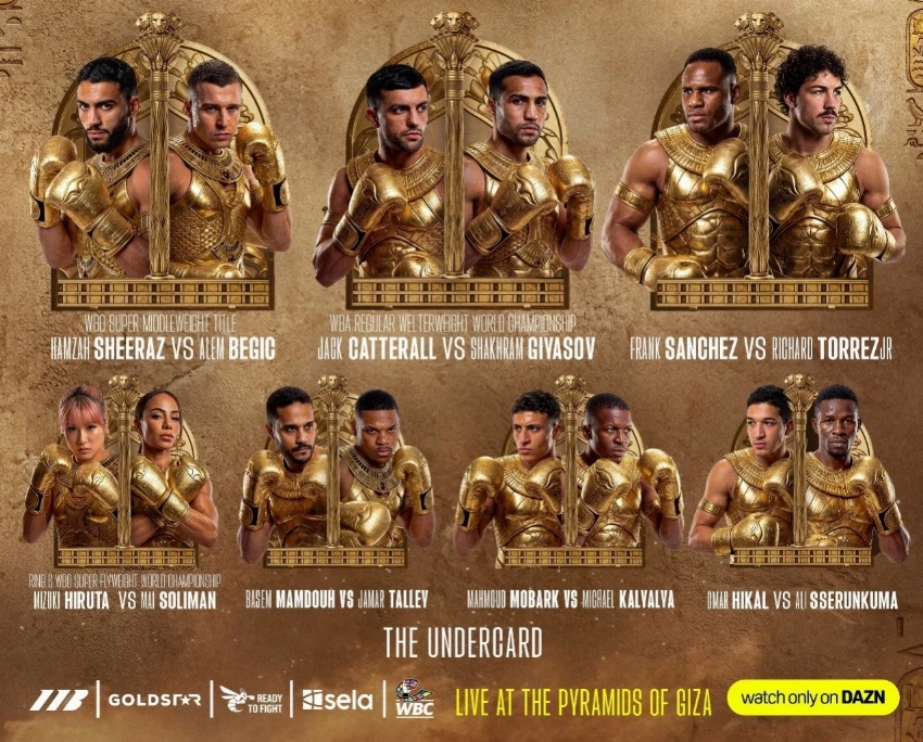 رئيس هيئة الترفيه يعلن نزالات على ألقاب عالمية ضمن البطاقة التمهيدية لعرض «Glory in Giza»