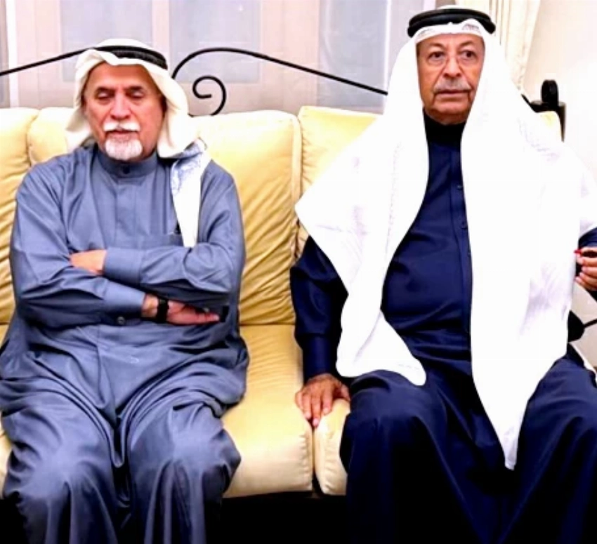 الشروقي في ضيافة الدكتور عبدالله المدني بمنزله في يناير 2026.