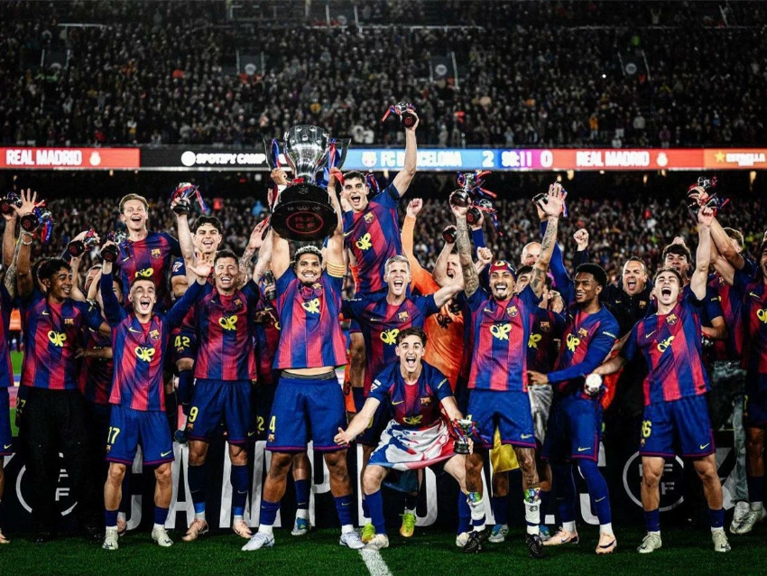 للمرة الـ29.. برشلونة بطلاً للدوري الإسباني