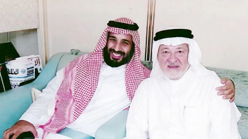 حسان بن يوسف ياسين في صورة مع ولي العهد الأمير محمد بن سلمان.
