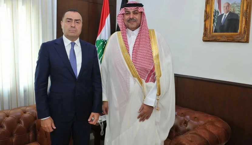 السفير الدوسري يلتقي مدير المخابرات في الجيش اللبناني