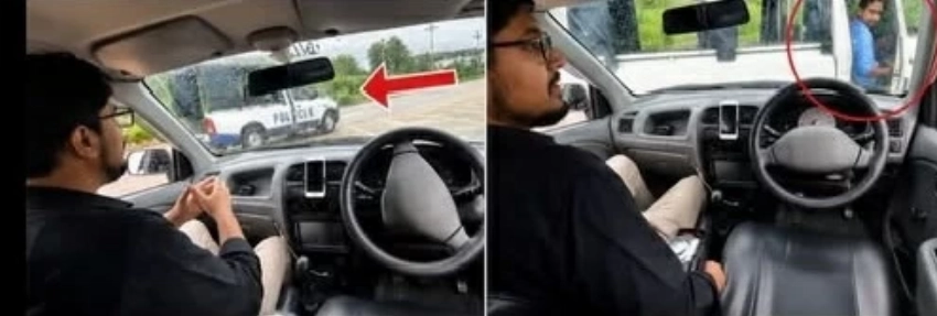 أول سيارة باكستانية ذاتية القيادة تقود صاحبها إلى الشرطة!